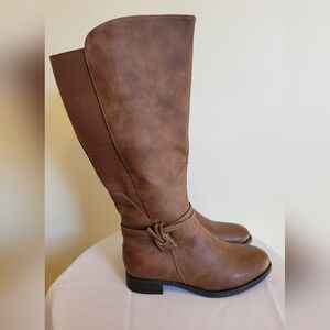 Maurices Tall Brown Boots Size 8.5 Extra Wide Calf